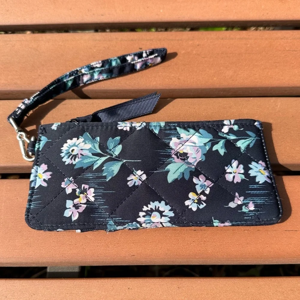 Vera Bradley Navy Garden Wallet (Ultimate Card Case)